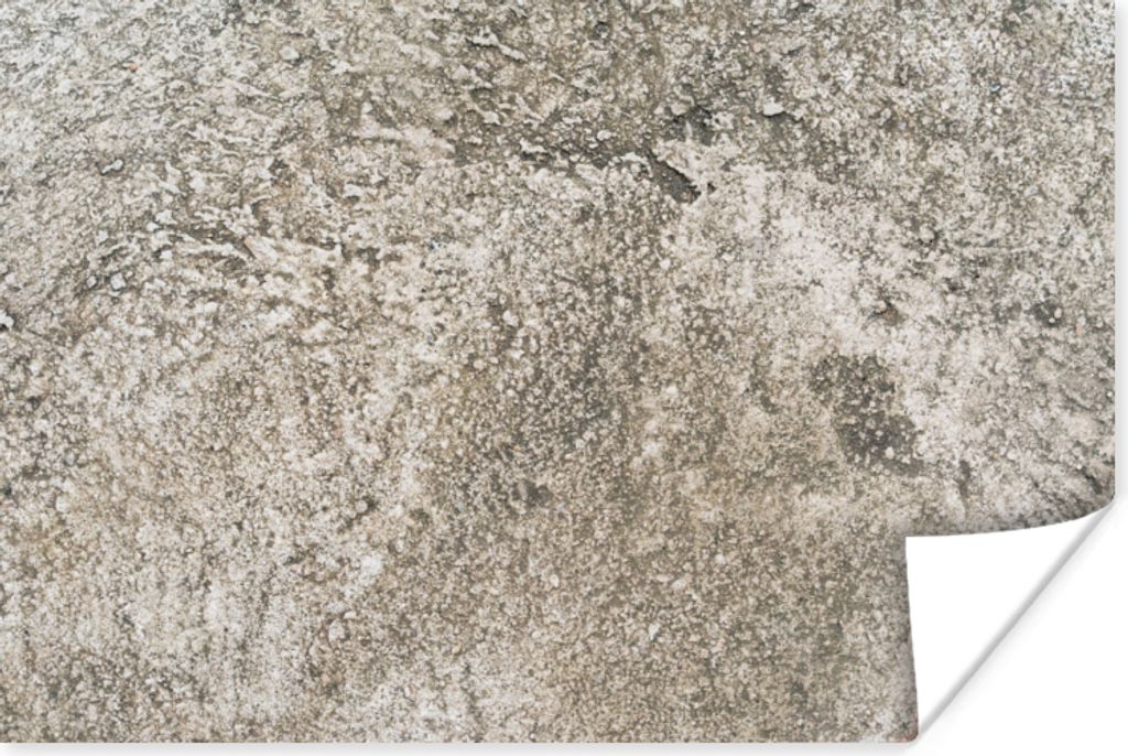 MuchoWow Poster Zement - Antik - Beton - Grau 90x60 cm - Schlafzimmer