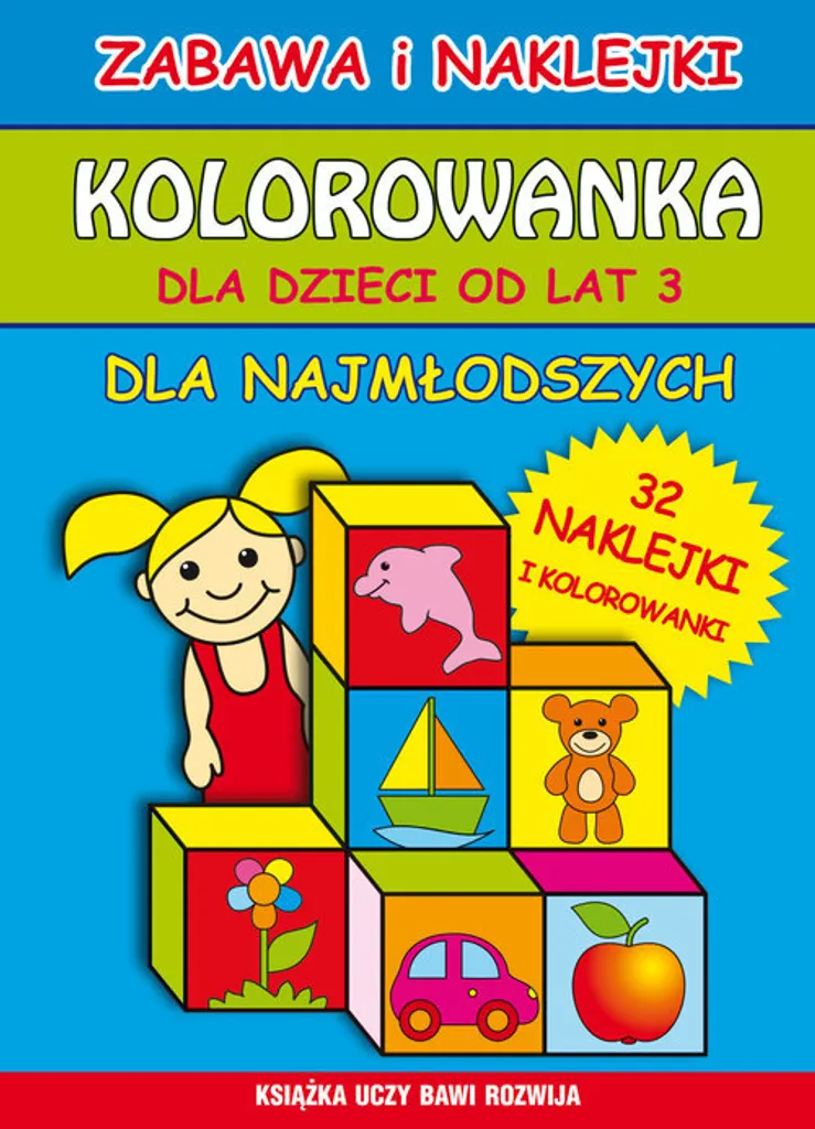 Livre de coloriage polonais avec contours larges pour enfant de 3 ans +