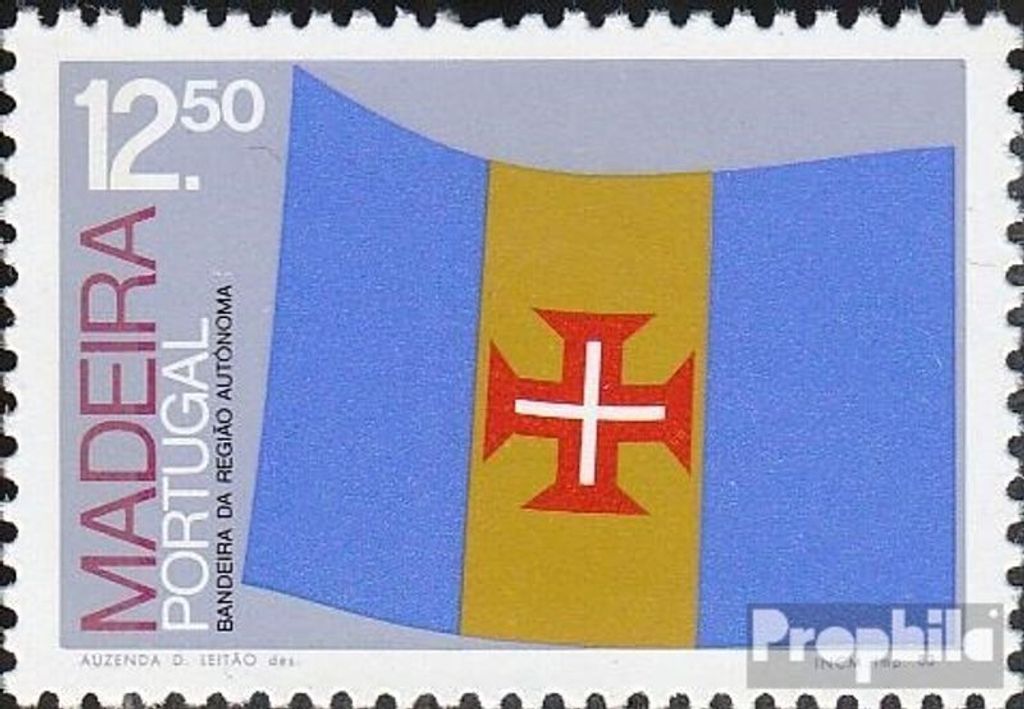Briefmarken Portugal - Madeira 1983 Mi 85 (kompl.Ausg.) postfrisch Flagge Madeiras
