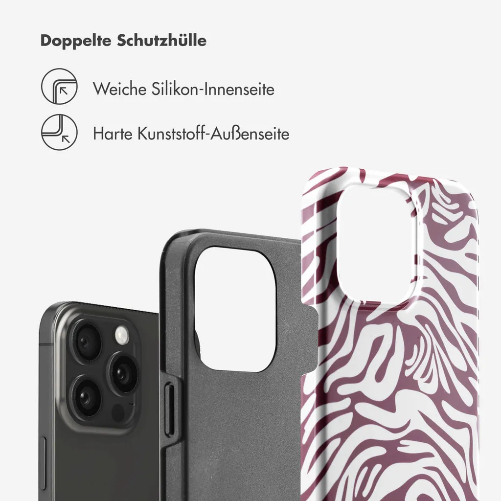 Custodia Selencia Vivid iPhone 15 Pro Max Dark Rose - Design Trippy - 2