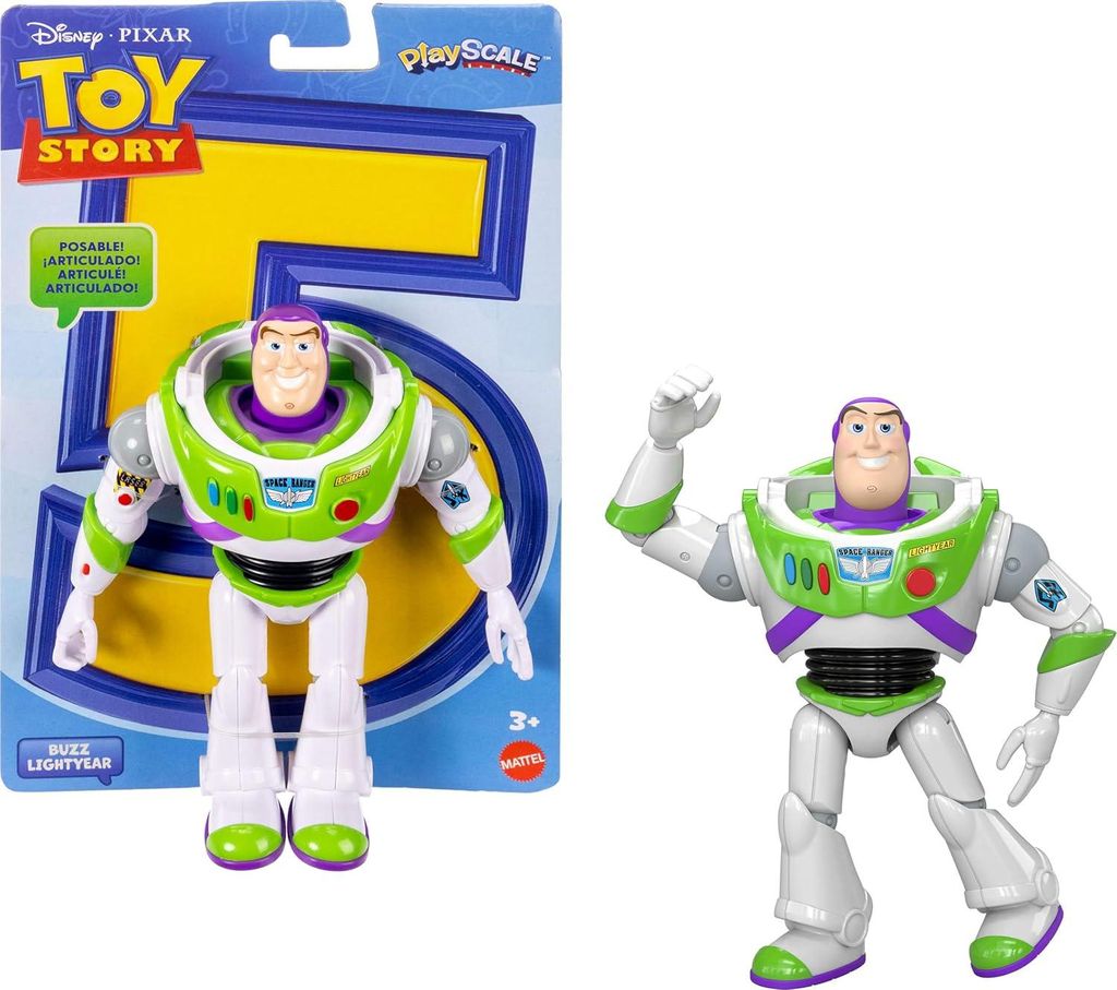 Figurina di Buzz Lightyear da 18 cm – Toy Story 5 Immagine del prodotto 