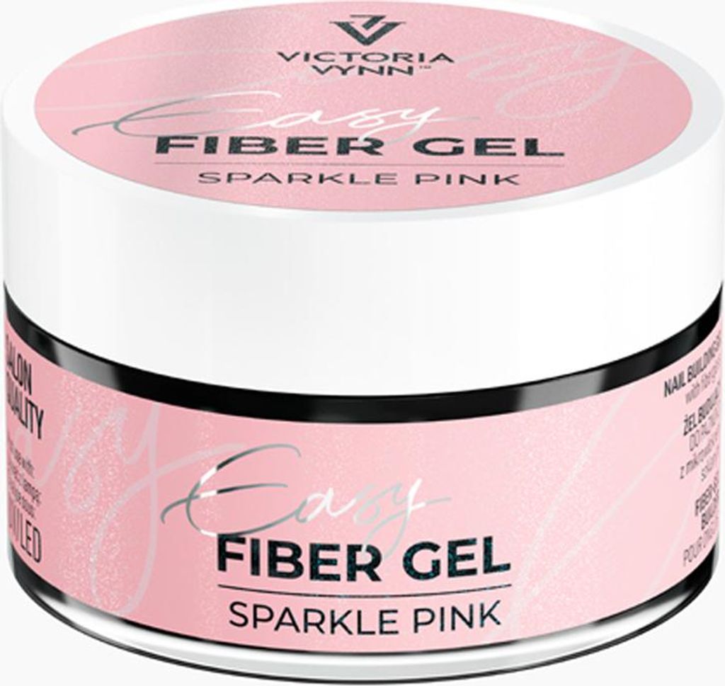 Victoria Vynn | Easy Fiber Gel Sparkle Pink - 15ml - Schimmernd - Stabile Konsistenz - Fibergel - Nagelverlängerung