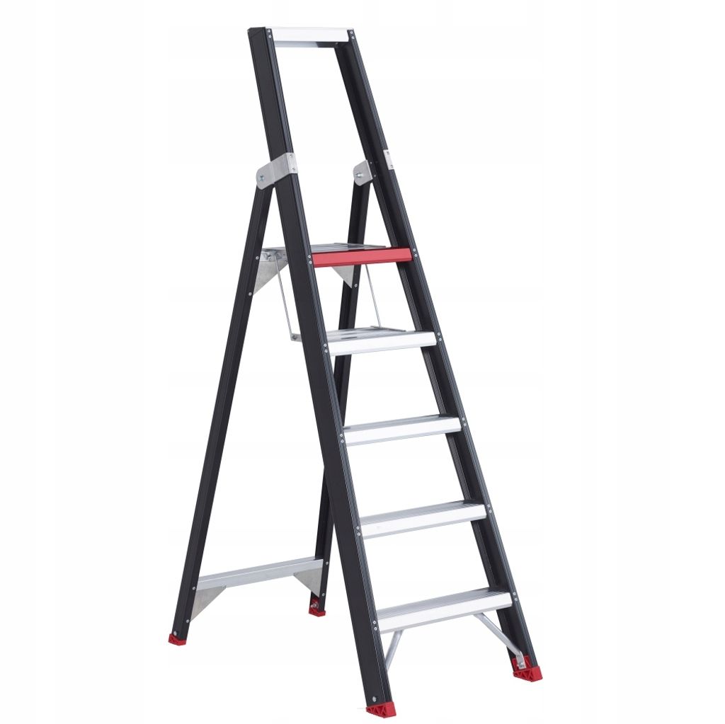 Altrex Taurus einseitig begehbare Stufenstehleiter TGB 5 Stufen
