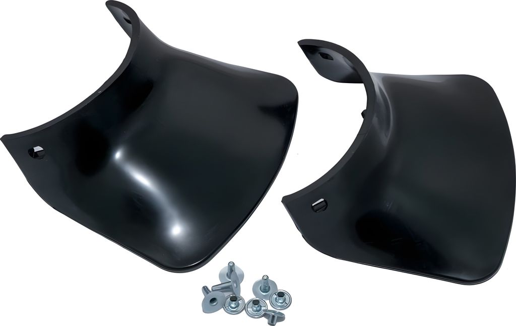 MZA SET Schmutzschutz / Schmutzfänger, schwarz vorne und hinten mit Nieten zur Befestigung kompatibel mit Simson S50, S51, S70