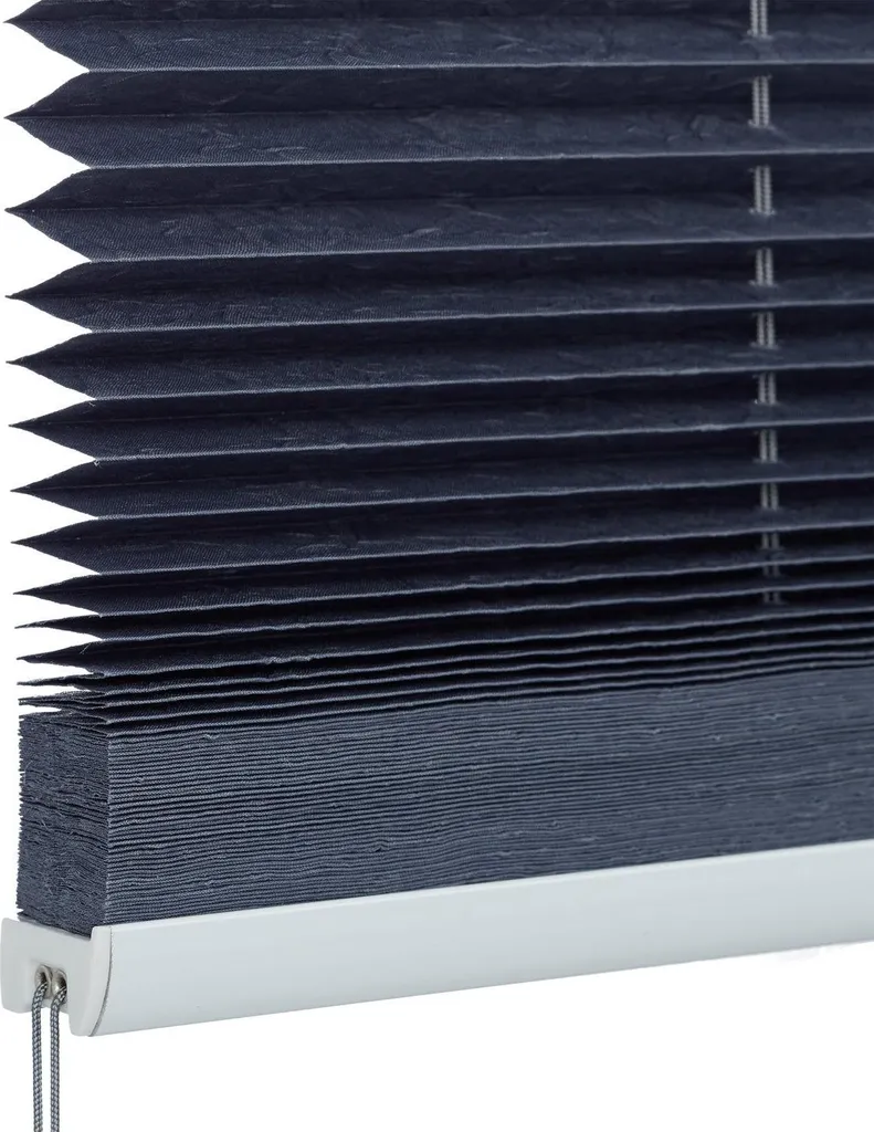 Store plissé gris sans perçage ajustable avec fixation clipsable 80cm - 8