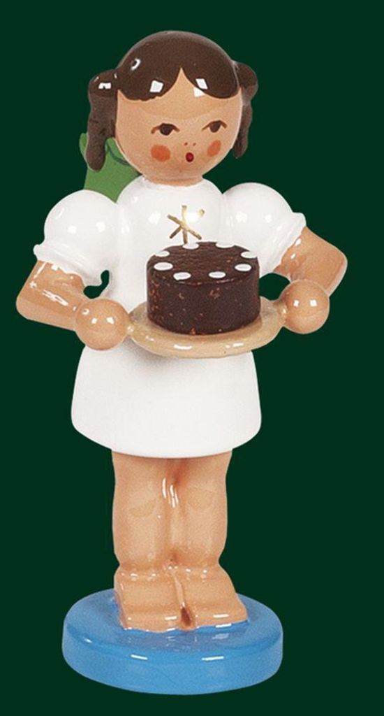 Tischdekoration Engel mit Schokotorte Höhe= 6cm NEU
