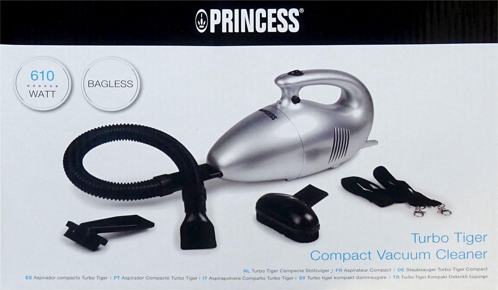 Princess 332757, Suchý, Čierna, Strieborná, 5 m, AC, 230 V, Obrázok produktu 