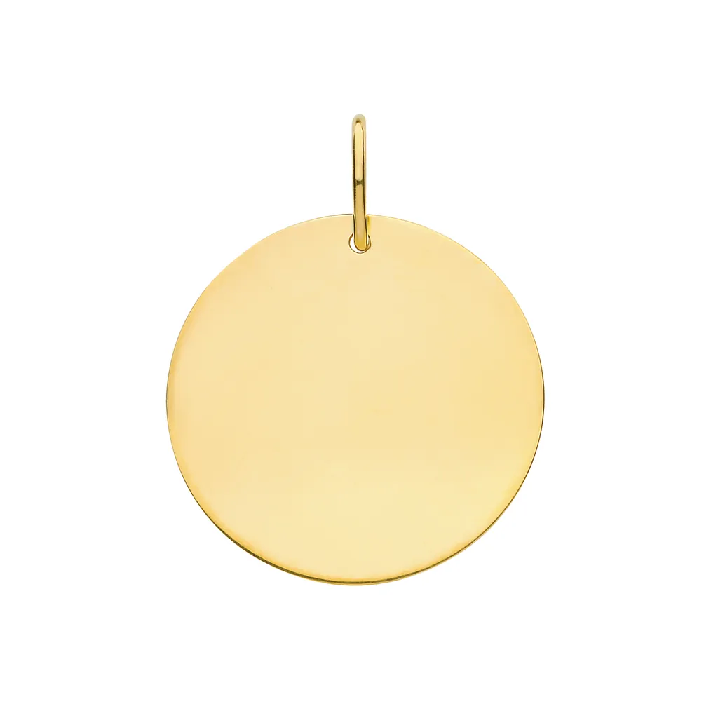 Pendentif Femme Or 375/1000 - 22mm*18mm de Forme Ovale TRS37899