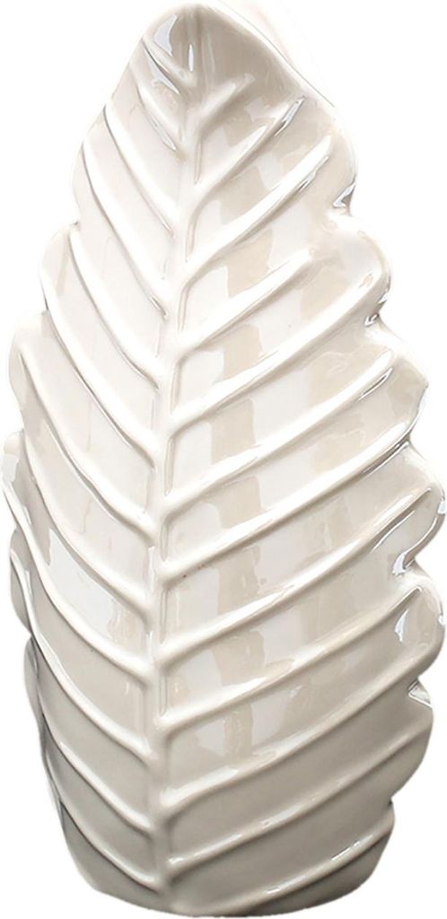 Porzellan-Vase Monstera-Blatt