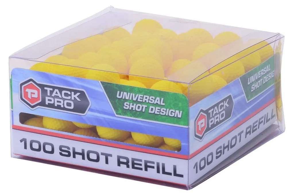 Ne perdez plus vos balles Tack Pro - Recharge 100 Balles Mousse Jaune