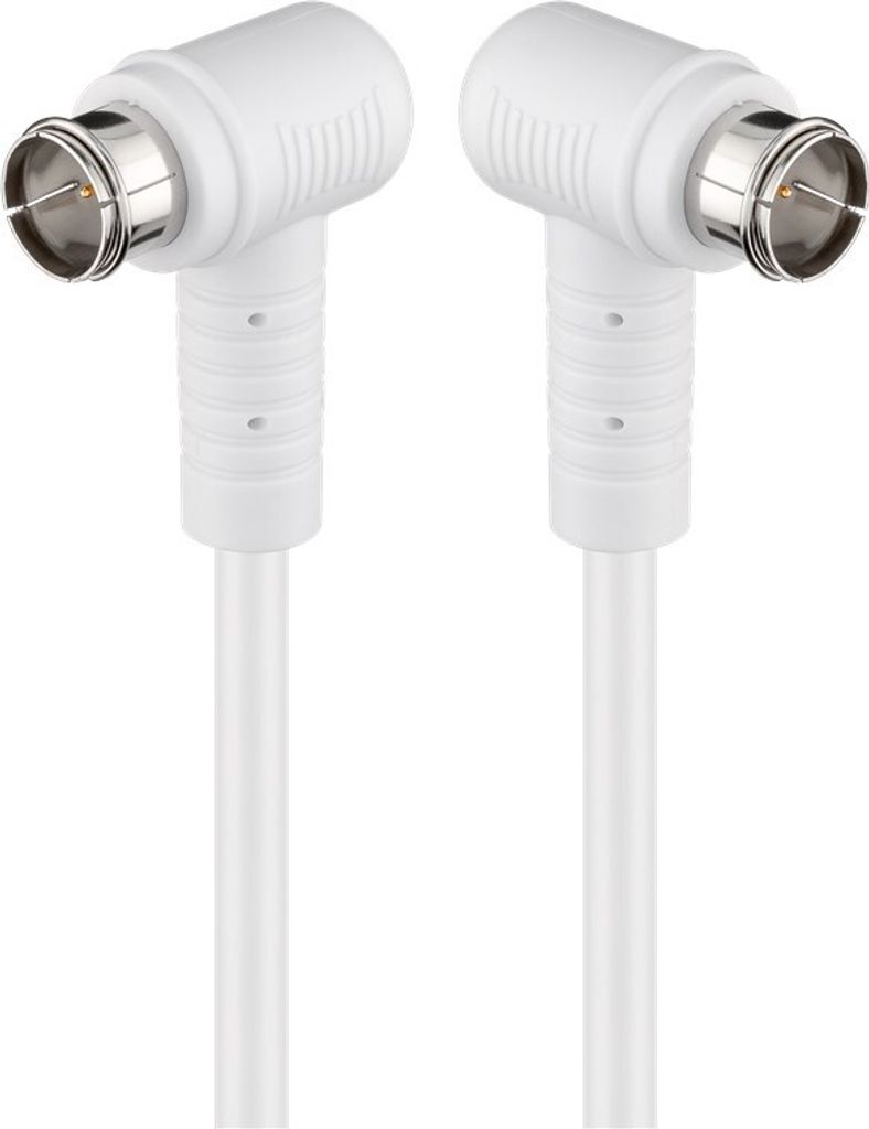 Goobay 67344 Câble d'antenne SAT coudé (80 dB), 2x blindé, Image du produit 