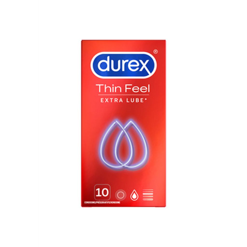 Thin Feel Extra Lube - Condoms - 10 Pieces Produktbild 