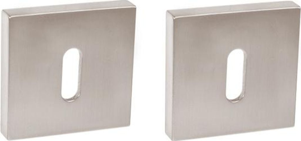 Quadratisches Schlüsselschild GAMET PLT-26J-N-06-KW, Nickel/Satin