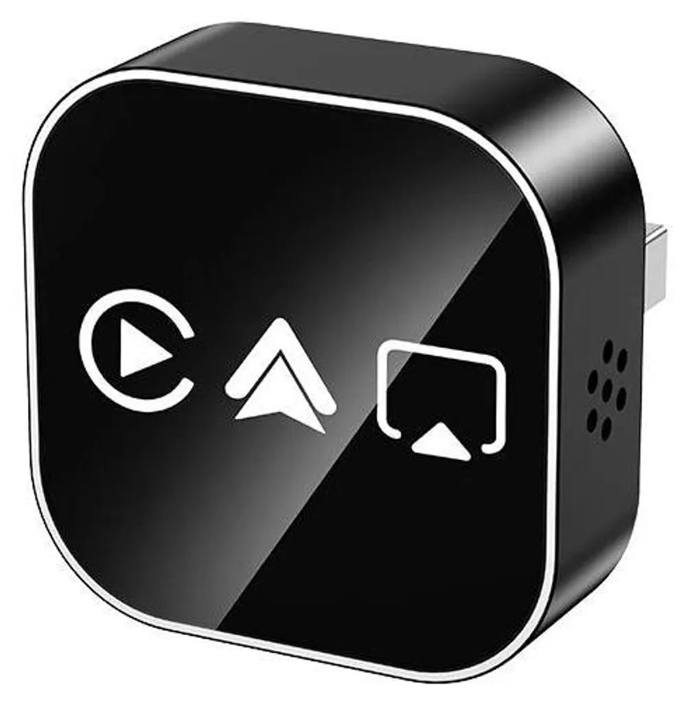 Adaptateur sans fil voiture pour CarPlay et Android Auto - Noir Mat
