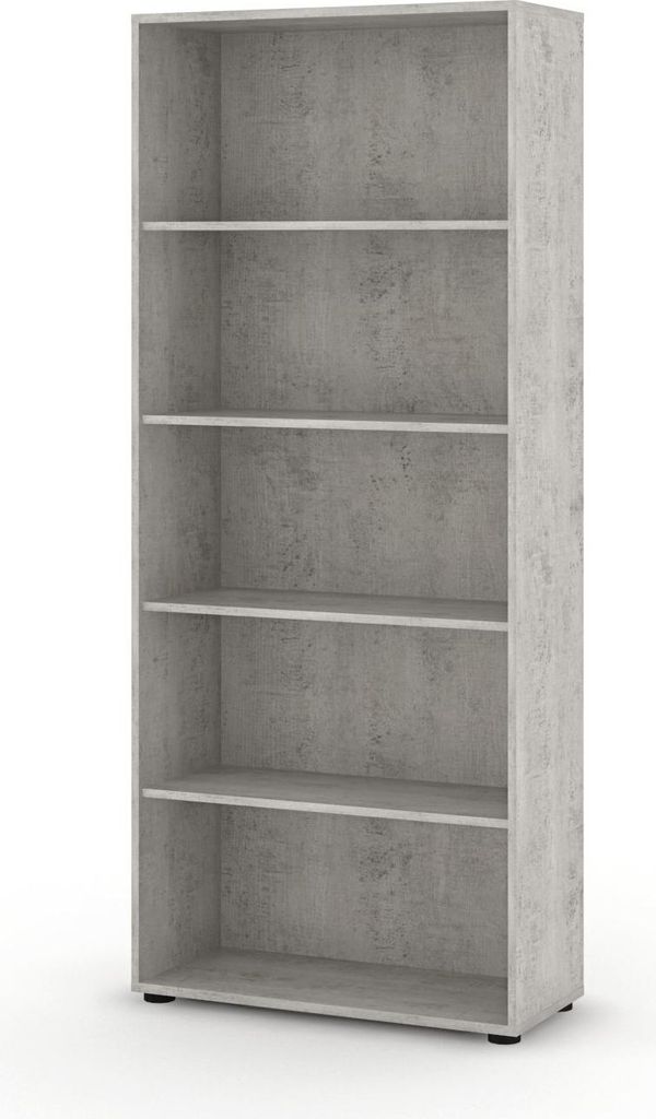 Brugnera - Bücherregal, 79x34x188 cm Weiß, 4 Regalböden
