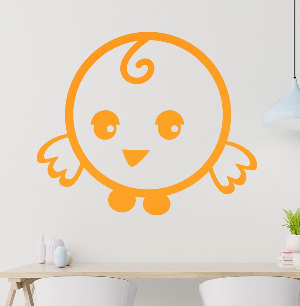Kücken Wandtattoo in 6 Größen - Wandaufkleber Wall Sticker - Dekoration, Küche, Wohnzimmer, Schlafzimmer, Badezimmer