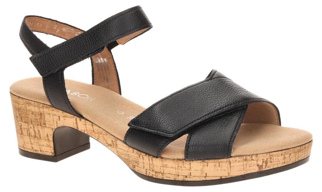 Gabor 82.072 Damen Sandalette - Riemchen Sandalen schwarz NEU