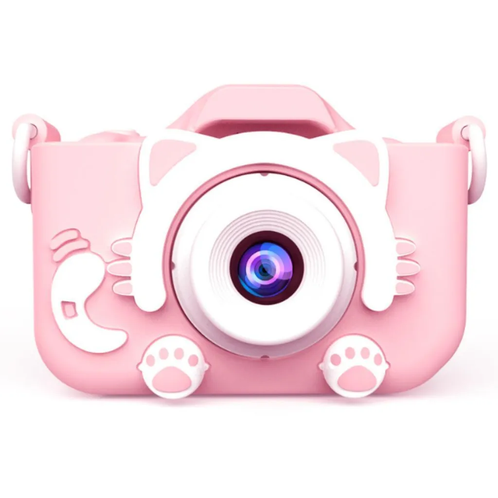 Appareil photo numérique écran filtre lumière bleue et mémoire 32Go rose