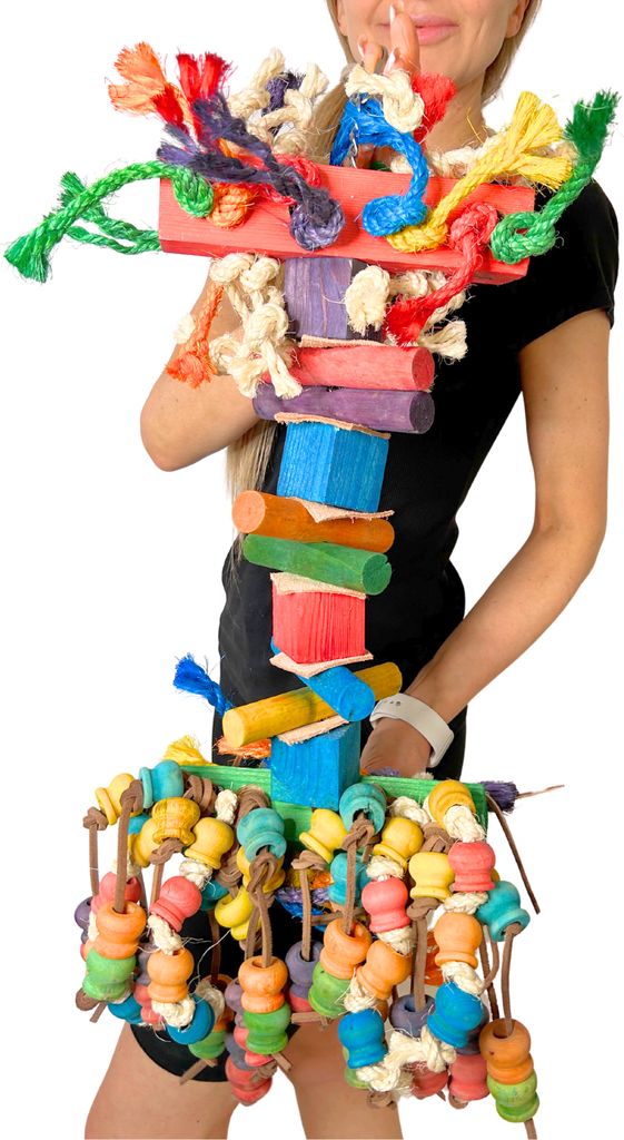 Giant Parrot II - Riesiges Spielzeug für große Papageien Größe XXL