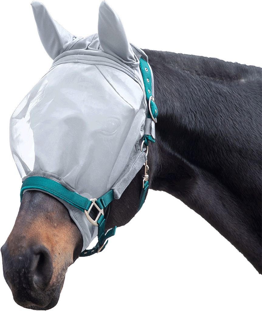 Waldhausen Fliegenmaske Premium für Halfter mit Ohrenschutz