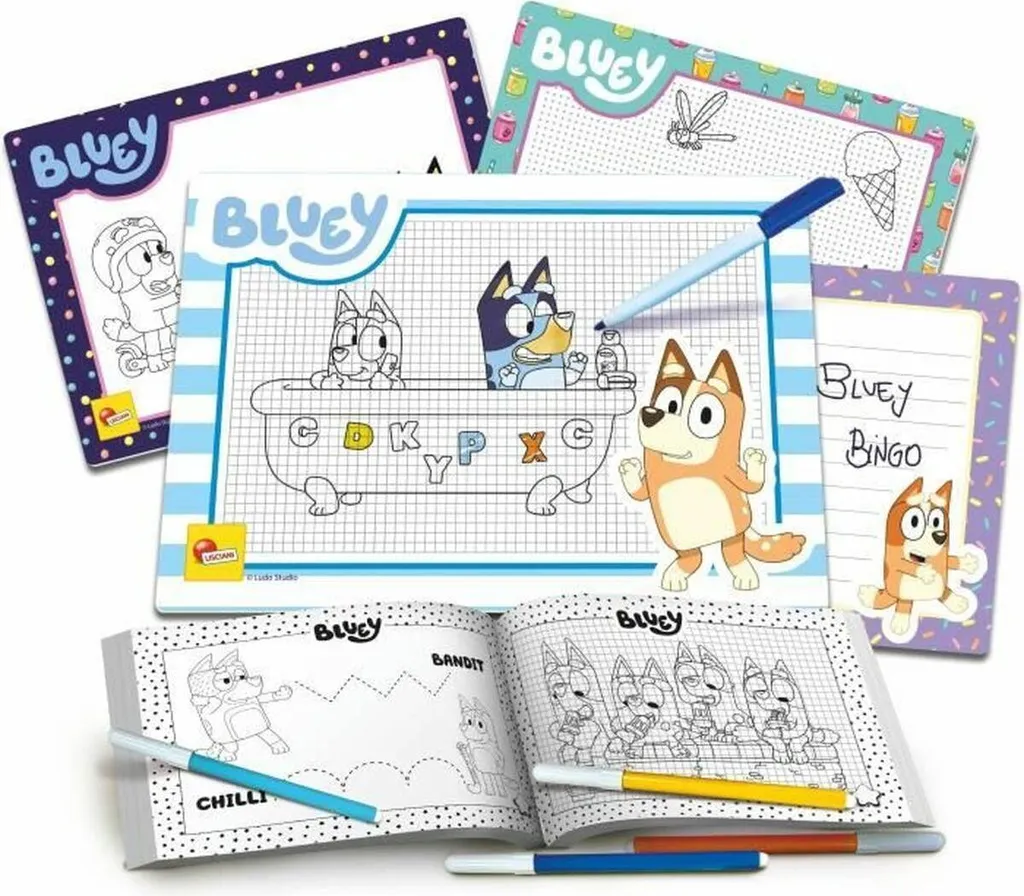 Kit dessin Bluey Lisciani Giochi multicolore - Activité éducative effaçable
