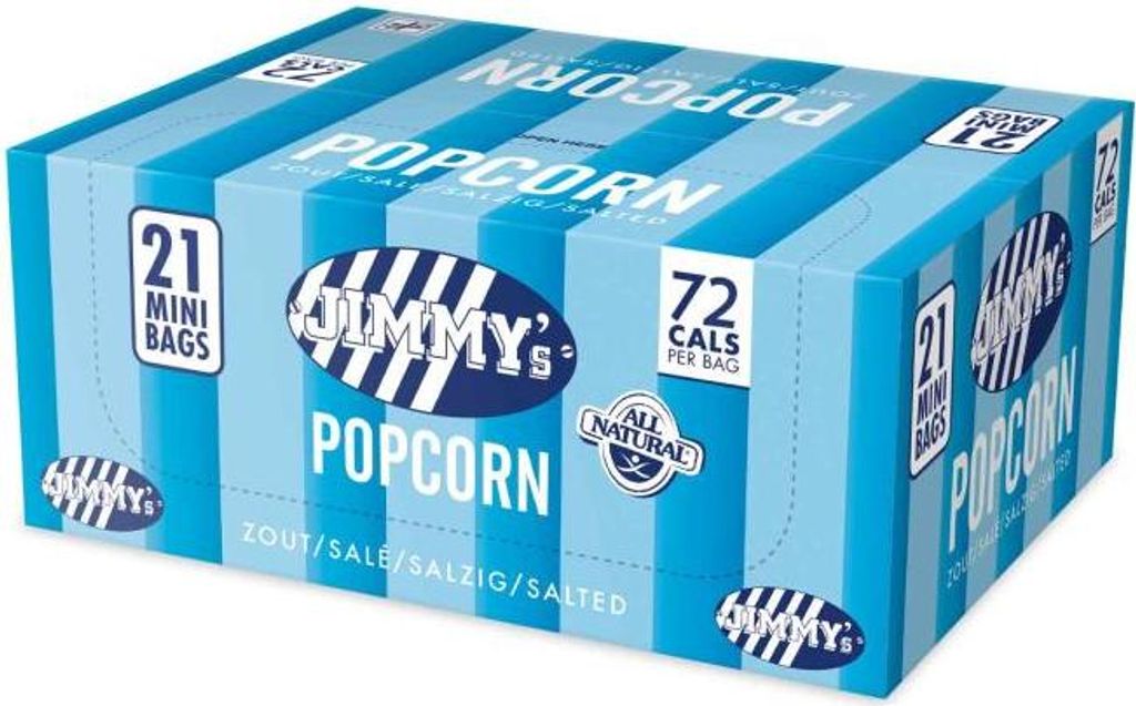 Jimmy's Popcorn Mini Bags Salted 21x17g