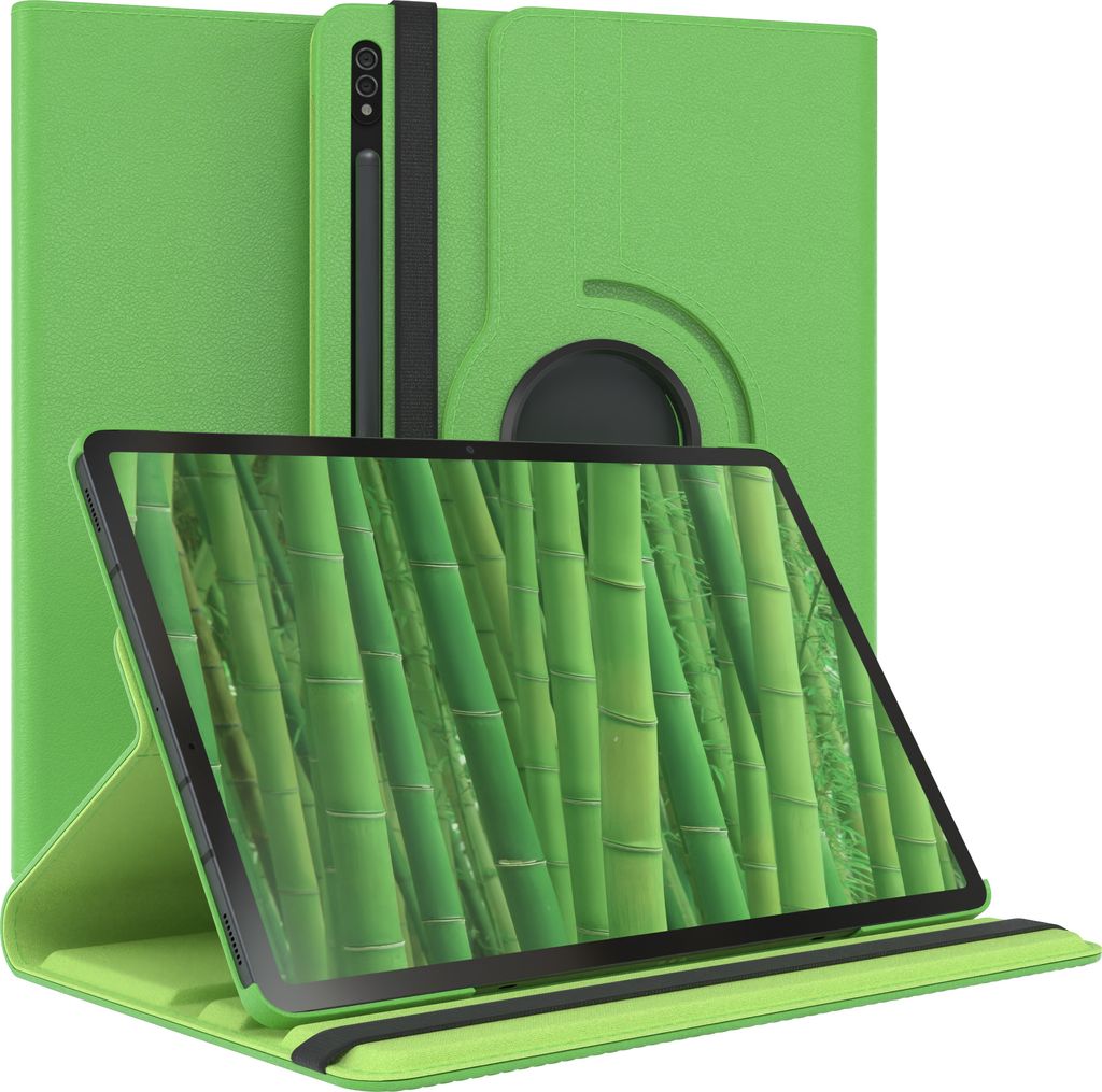 EAZY CASE - Tablet Hülle für Samsung Galaxy Tab S8 Plus Schutzhülle, Tablet Case 360° drehbar in Grün