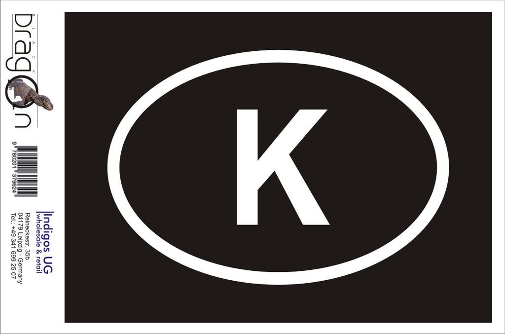 Aufkleber / Autoaufkleber - JDM / Die cut / Auto / OEM - Kambodscha K - 160x110mm schwarz - Heckscheibe / Heckscheibenaufkleber