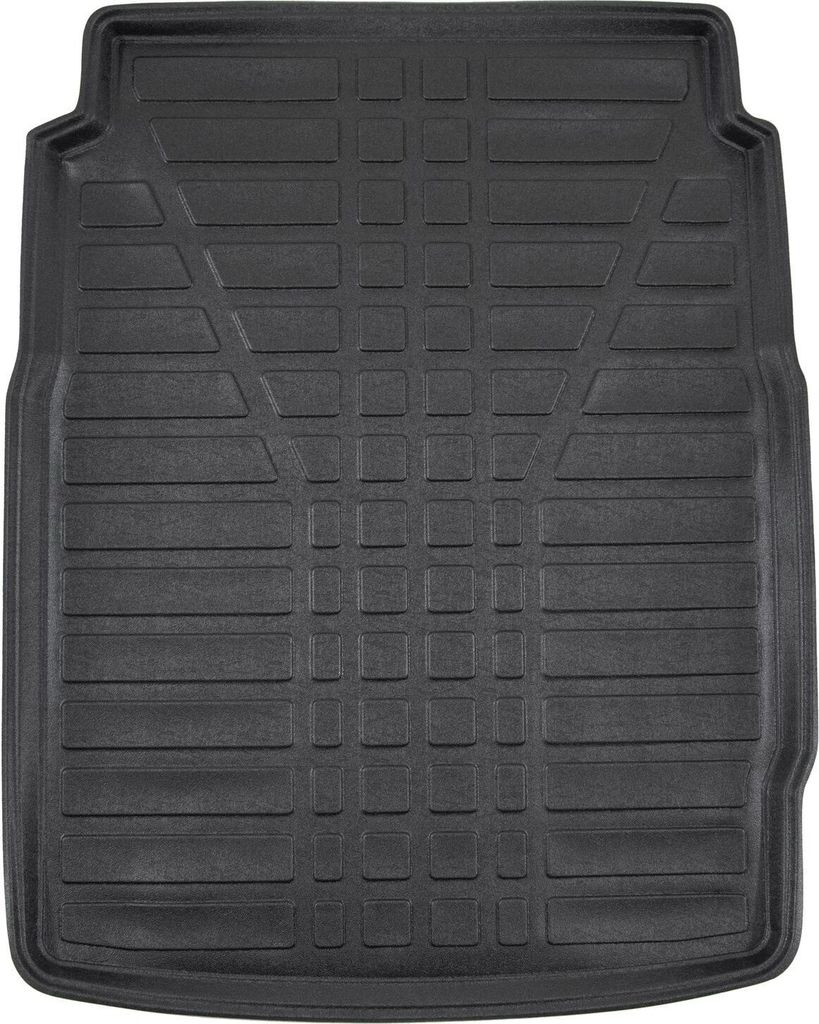 SCOUTT | Kofferraumwanne Laderaumwanne Kompatibel mit BMW 5 Series F10 4D Sedan 2010-2016, mit Hoher Rand, Kofferraum-Schutzmatte, Geriffelt, Aufro...