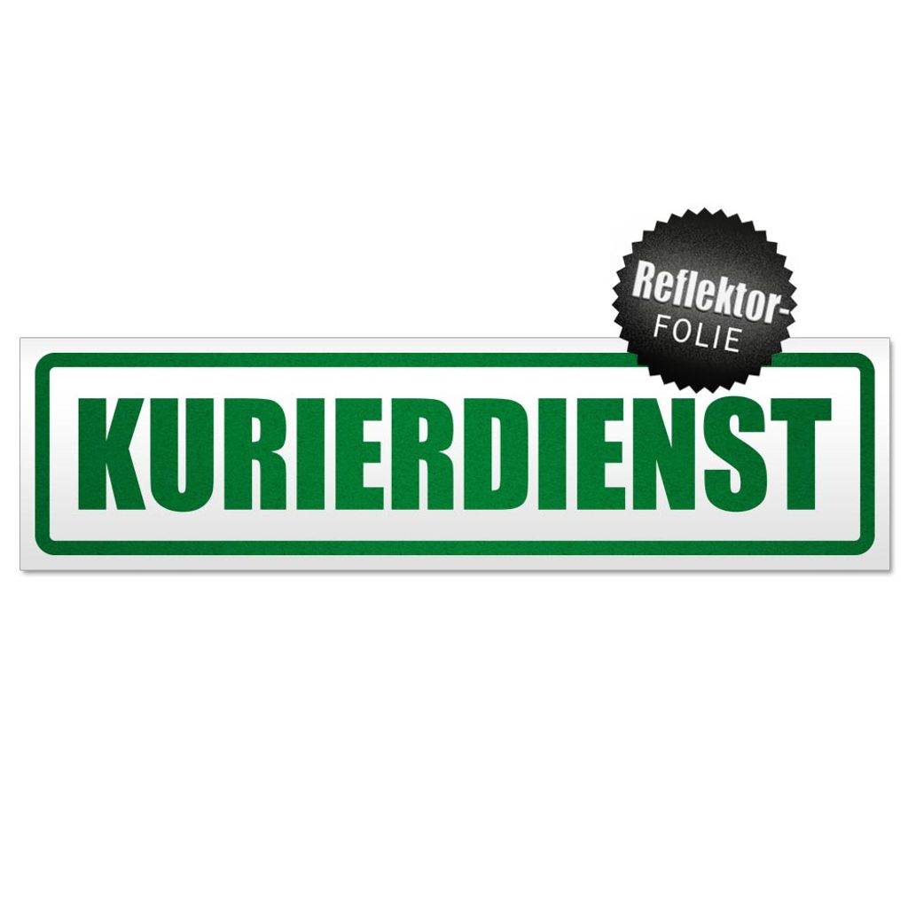 Kurierdienst Magnetschild Schild magnetisch