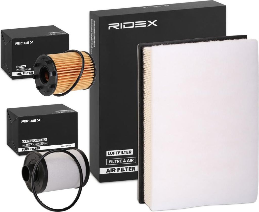 RIDEX Filterset Inspektionspaket Filtersatz für OPEL Corsa C Schrägheck (X01) Meriva A (X03) Tigra TwinTop (X04) COMBO Kasten/Kombi COMBO Tour
