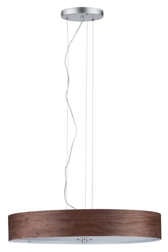 Paulmann Neordic Liska Pendelleuchte max.3x20W E27 Holz dunkel/Chrom matt 230V Holz/Metall