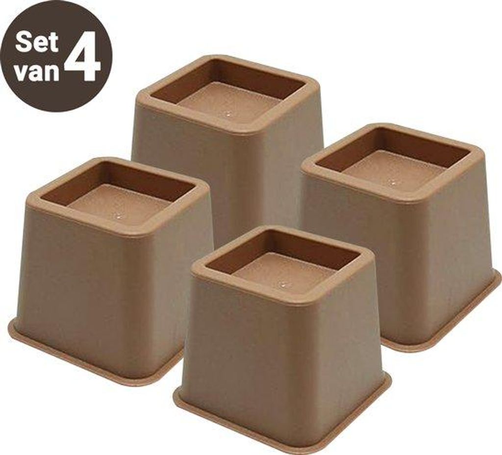 JustValue Meubelverhoger Set - Verhoogt met 8 cm - Max. 600 Productafbeelding 
