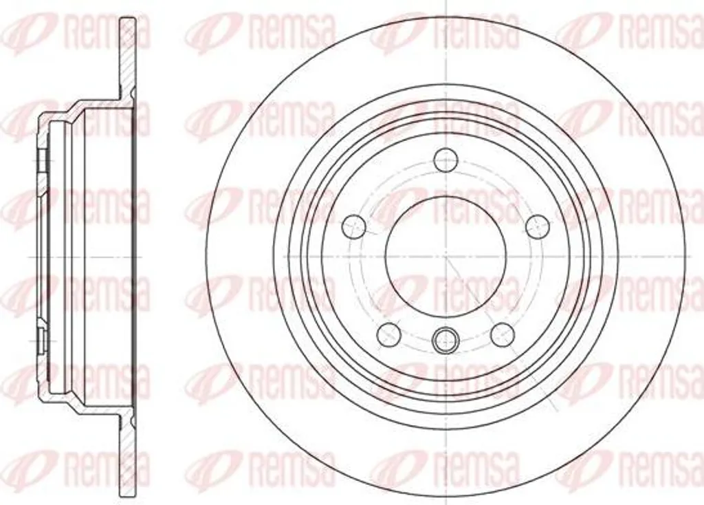 Disque de frein REMSA 6554.00 haute résistance compatible BMW 34211163669