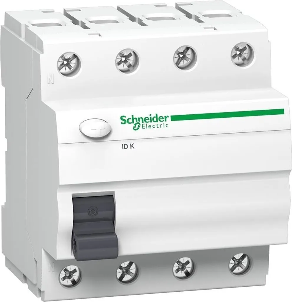 Disjoncteur Schneider 63A 4P 30mA pour Tableau Électrique Triphasé