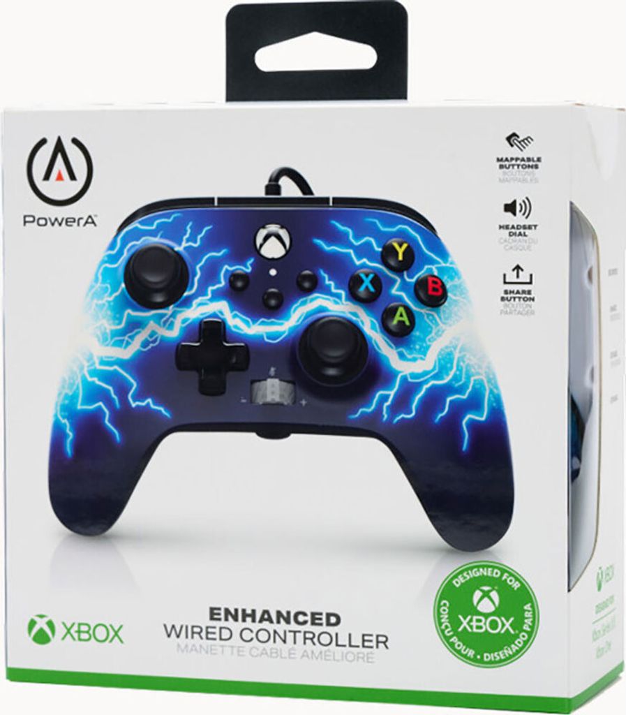 PowerA 1521745-02 Gaming-Controller Schwarz, Blau USB Gamepad Analog / Digital Xbox One, Xbox Series S, Xbox Series X