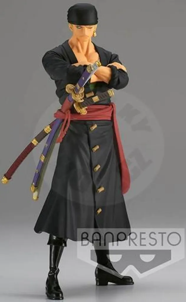 Roronoa Zoro One Piece Figurine DXF 18 cm en PVC aux Détails Précis