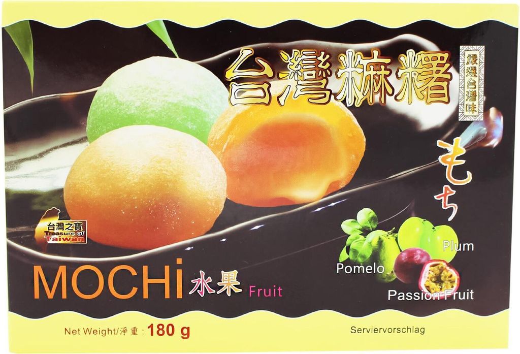 [ 180g ] Miscela di frutta Mochi 6 gallette di riso 3 gusti Immagine del prodotto 