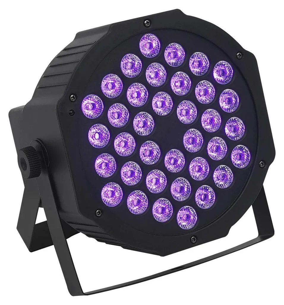 Lumière Noire LED UV Projecteur Par 36 LED pour Soirée et Club Noir