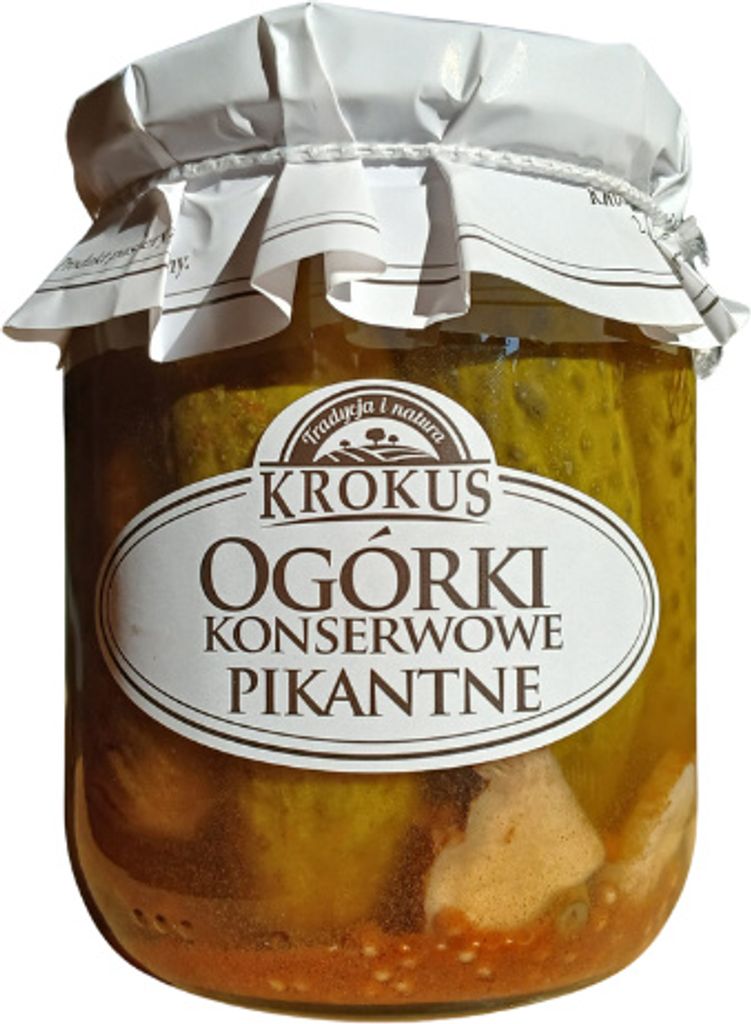 OGÓRKI KONSERWOWE PIKANTNE 500 g (250 g) - KROKUS Zdjęcie produktu 