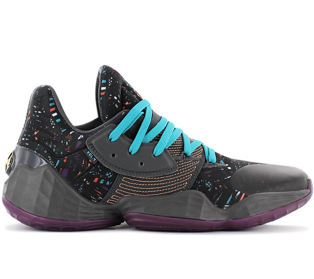 adidas James Harden Vol. 4 - Herren Basketballschuhe Schwarz EF9924 , Größe: EU 40 2/3 UK 7