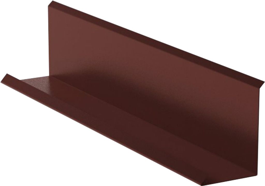 Lemování zdí RŠ 200, 2 bm, Český hliník, Hnědá RAL 8017 Obrázek produktu 