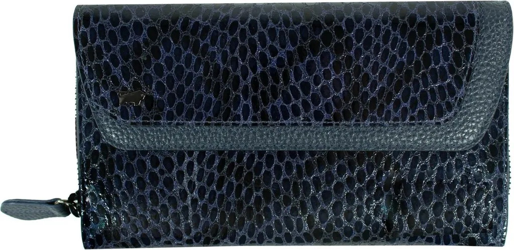 Petit portefeuille Luise Wallet 26CS - Porte-monnaie cuir bleu marine