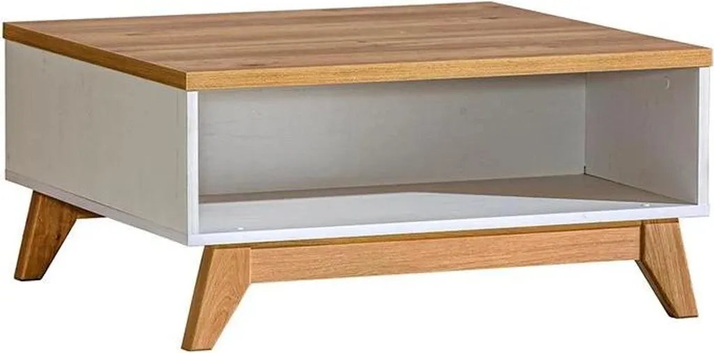 Table basse BUTNER pin Andersen et chêne Nash style scandinave élégant