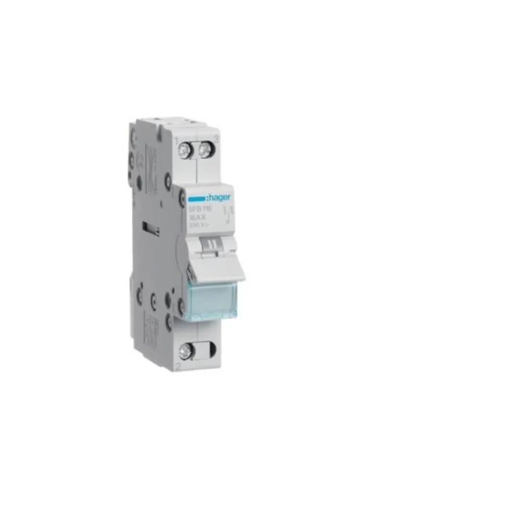 Disjoncteur 16A Hager SFB116 pour rénovation de circuit domestique NF