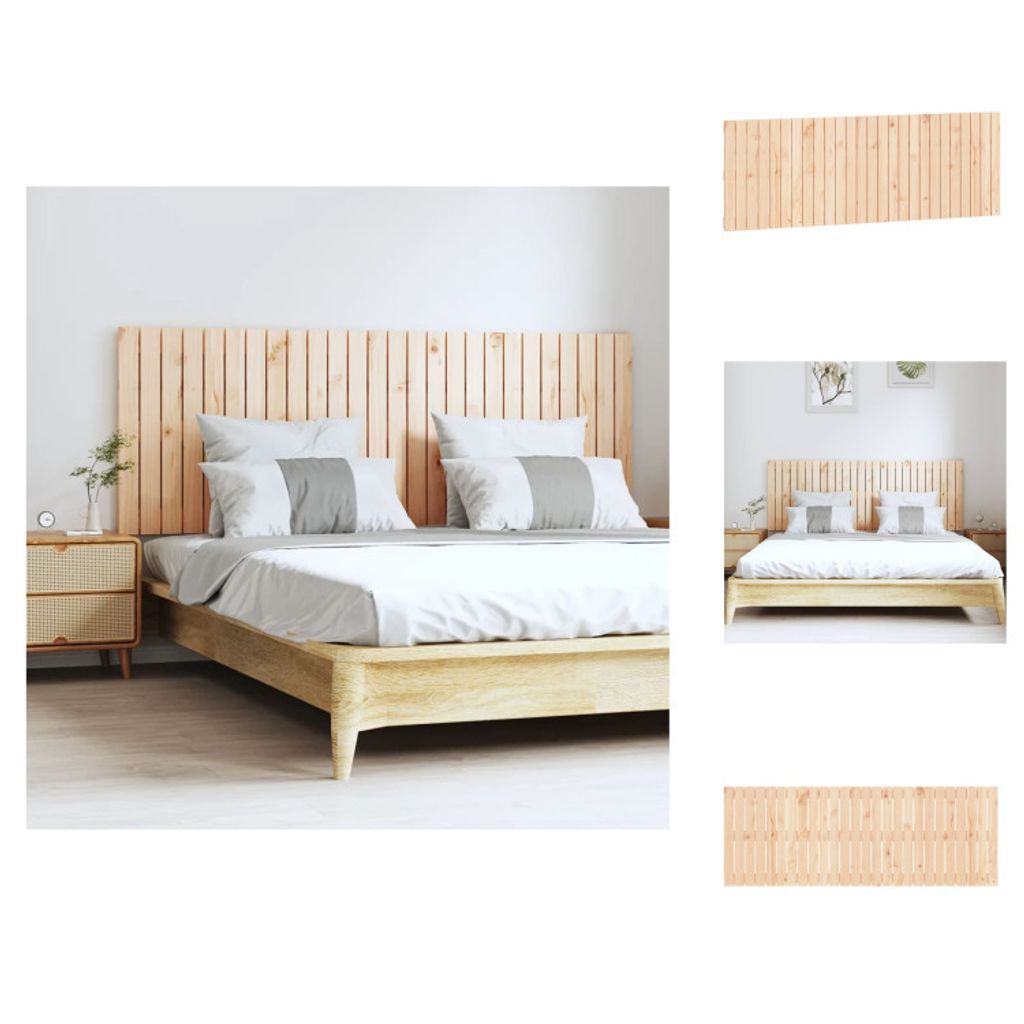 vidaXL Wand-Kopfteil 166x3x60 cm Massivholz Kiefer - Kopf- & Fußenden