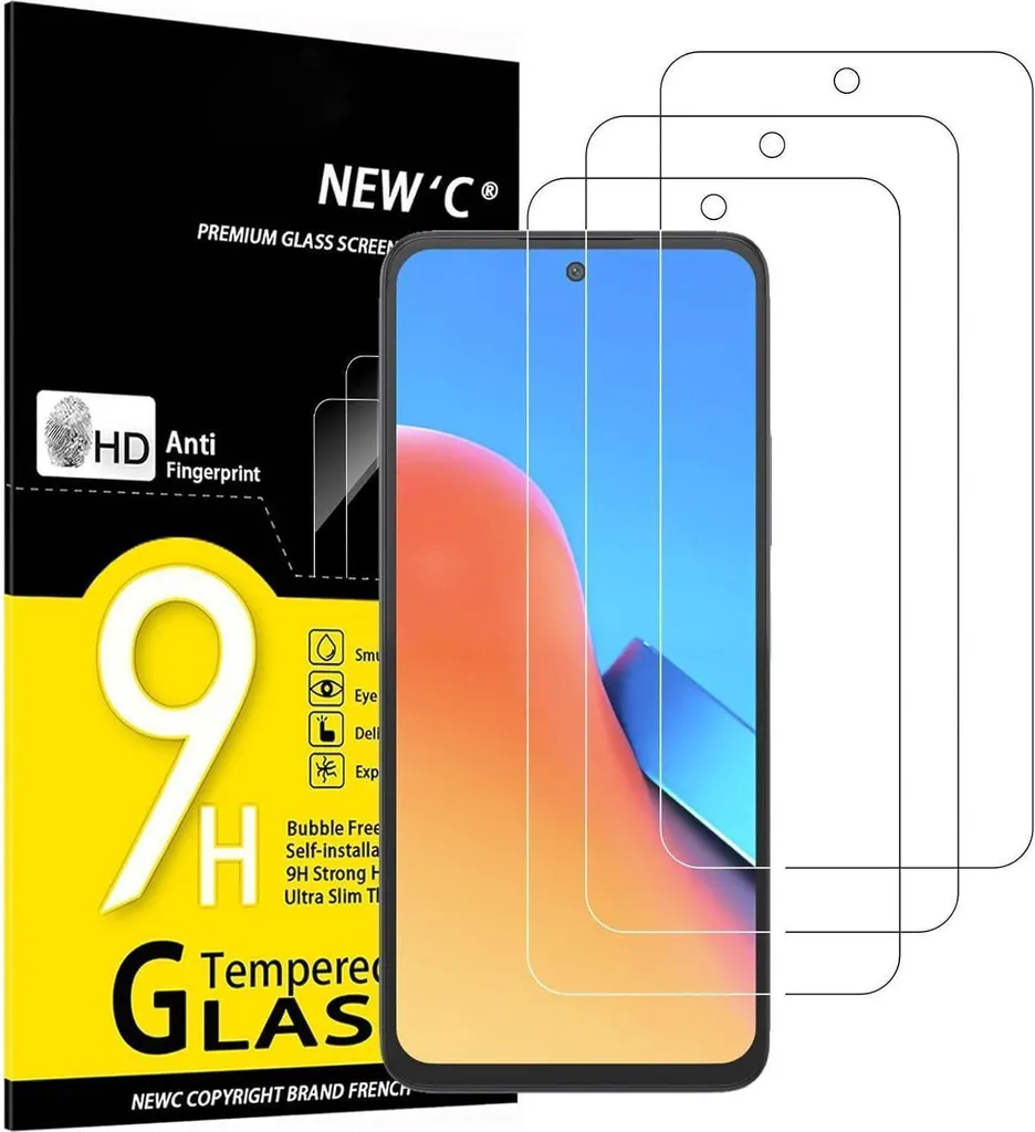 Anti-Casse Écran Xiaomi Redmi 12 - Verre Trempé 9H en Lot de 3 Pièces