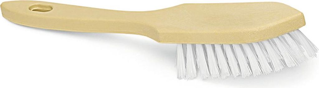 Nölle Profi Brush Stielbürste/Eckenbürste 28 cm, hartes PP-weiß | 1 Stück