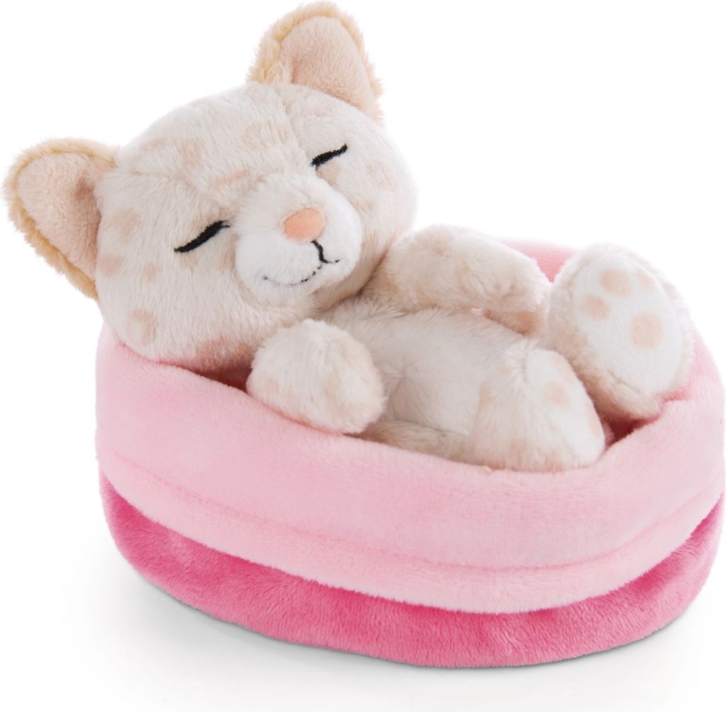 NICI Peluche Sleeping Pets – Coniglietto Cappuccino Nel Suo Cestino Verde, 12 Cm Di Tenerezza! - 6