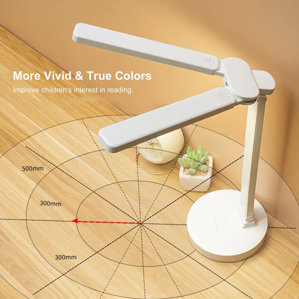 Doppelkopf Schreibtischlampe, LED Tischleuchte, 5 Farbe Produktbild 3
